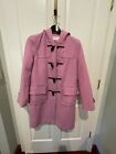 BNWOT Isaac Mizrahi Pink Toggle Coat W/zipper. Size S.