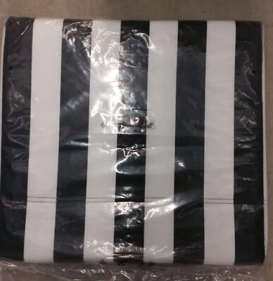 Подушка для ног IKEA POANG STENLI черные белые полосы оттоманский чехол POÄNG - Изображение 1 из 2