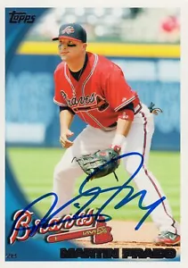 Atlanta Braves Martin Prado Signed Trading Card 2010 Topps #ATL14 COA - Picture 1 of 1