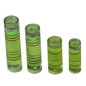 Φ5x12-Φ10x40mm Yellow Spirit Level Bubble Green Angle Clear Mini Round Leveller - Picture 1 of 6