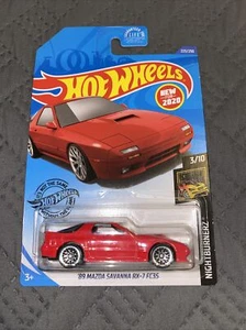 Hot Wheels '89 Mazda Savanna RX-7 FC3S Nightburnerz Red - Picture 1 of 3