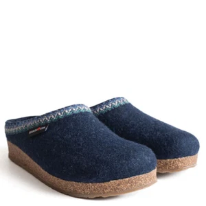 Haflinger Unisex Grizzly Zig Zag Slipper Clog - Picture 1 of 11