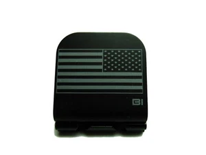 Amerikanische Flagge umgekehrt lasergeätzt Aluminium Hut Clip Krempe-it - Bild 1 von 9