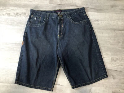 Pantalones Cortos de Jean Red Ape Y2K Años 90 Para Hombre’s 42 Sueltos Lavado Medio Bordados - Entrepierna de 15” Foto 1 de 4