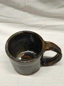 Vintage Studio Art Pottery Glazed Stoneware Mug Signed  - Picture 1 of 11