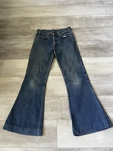 Vintage 70s Levi’s 684 Big Bells Bell Bottoms Orange Tab Flare Leg Jeans 27x29 - Picture 1 of 17
