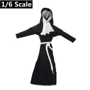 1/6 Scale Female Clothes Church Girl Nun Hooded Suit for 12'' Action Figure - Picture 1 of 10