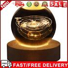 LED Crystal Ball Night Light Glowing USB Charging for Home Decor (moon)