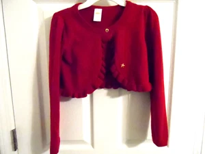 Girl's Gymboree Long Sleeve Crop Shrug Ruffle Sweater Size 8 - Picture 1 of 8