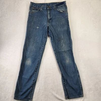 Dickies Men's Blue Denim Jeans Relaxed Fit Straight Leg Workwear Pants Sz 32 34 - Image 1 of 4