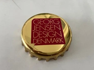 Apribottiglie Georg Jensen 1981 vintage acciaio inox barware con scatola originale - Foto 1 di 12