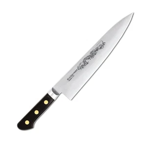 EU CARBON (Swedish) STEEL Professional Gyuto w/Dragon Engraving - Picture 1 of 2