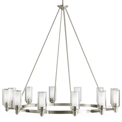 Kichler 2347 Circolo 12 Light 45"W Ring Chandelier - Nickel - Image 1 of 3
