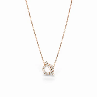 NUEVO EN CAJA Collar Colgante Hermes Finesse Oro Rosa 18K y Diamantes NUEVO Foto 1 de 4