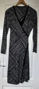 Marks and Spencer’s collection wrap style dress size 14 long sleeved VGC - Picture 1 of 5