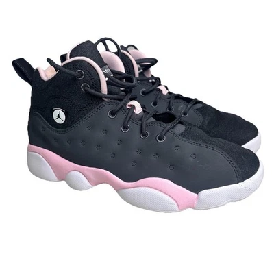 Zapatillas Jordan Jumpman Team II GS Niñas 3Y Antracita Negro y Rosa 820276-060 Foto 1 de 4