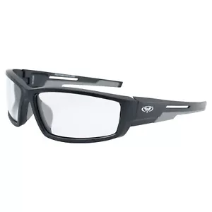 Global Vision Sly 88 Motorcycle Safety Glasses Sunglasses Black Frame w/Clear - Picture 1 of 8