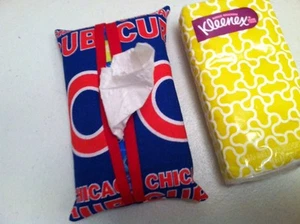 MLB Chicago Cubs Travel Tissue Cover Handmade - Picture 1 of 12