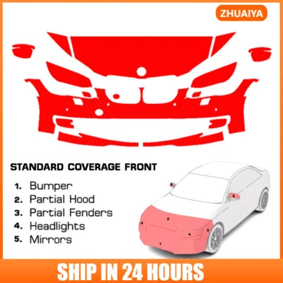 PreCut Paint Protection Film Clear Bra PPF Kit For BMW 328i 335i Coupe 2011-2013 - Image 1 of 4