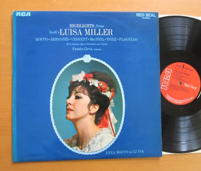 SB 6780 Verdi Luisa Miller Highlights Anna Moffo Bergonzi Verrett RCA Stereo NM - Image 1 of 4