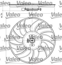 FAN, RADIATOR FOR AUDI VALEO 696350