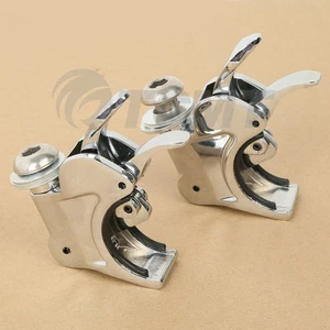 41mm Windshield Clamps Fit For Harley Dyna Wide Glide Softail Night Train 88-13 - Picture 1 of 7