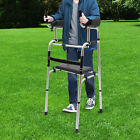 Folding Upright Rollator Mobility Elderly Disablity Aid Walker with Arm Support 