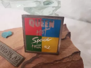 QUEEN Hot Space 1982 Tour Promo Pin Back Collectible Pin Metal RARE - Bild 1 von 6