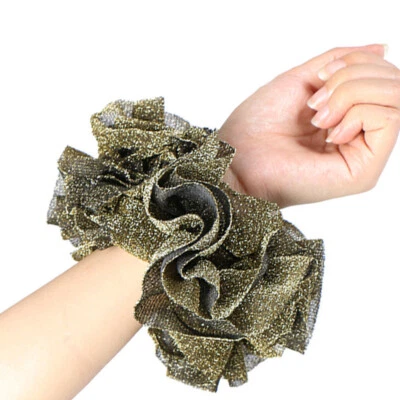 1 pieza voluminizador Scrunchie terciopelo dorado corbata de pelo grande moño clip hiyab bufanda volumen⊥ Foto 1 de 4