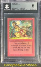 MTG Limited Edition Alpha 1993 Earthbind BGS 9.0Q++ (Quad++) Mint 93/94