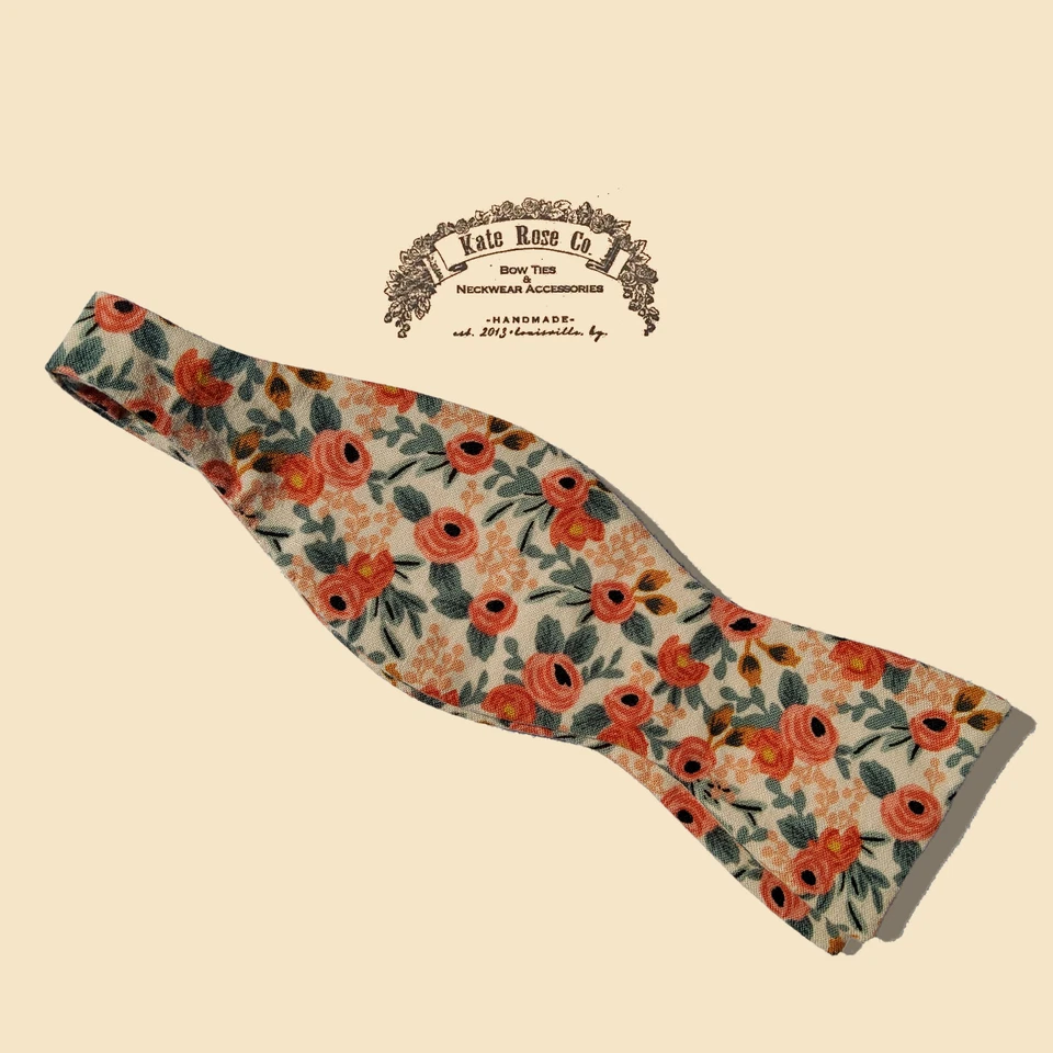 古董花卉 | 手工精品男式领结 - Kate Rose Co. — 第 1/4 张图片