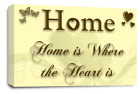 Home Wall Art Print Gold Cream Love Heart Quote Framed Canvas Picture Large