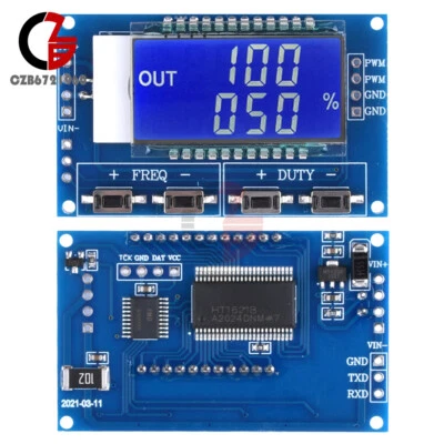 Signal Generator PWM Pulse Frequency Duty Cycle Adjustable Module LCD 1Hz-150Khz