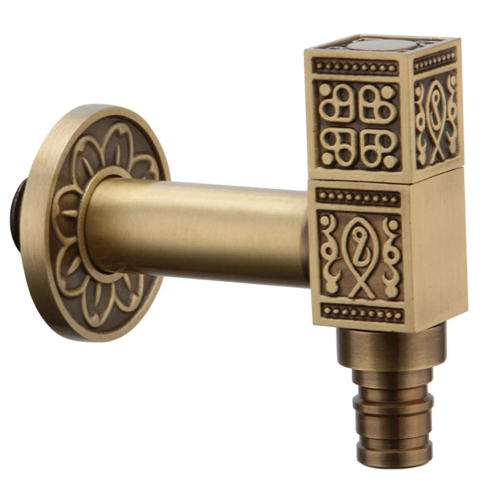 Nostalgie Wand Wasserhahn Gärten Ventil Badarmatur Waschtisch Kaltwasser Armatur - Bild 1 von 1