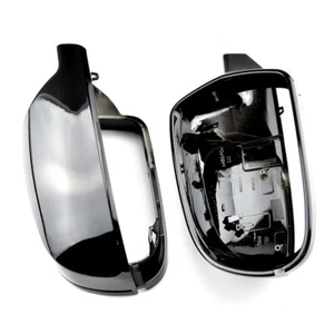 2PCS For Audi A3 A4 B8.5 A5 S5 RS4 RS5 Gloss Black Side Wing Mirror Cover Caps - Picture 1 of 9