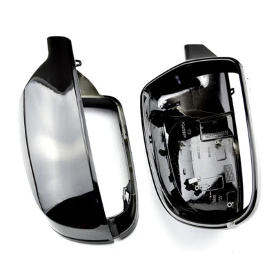 Tapas de cubierta de espejo retrovisor lateral negro brillante 2 piezas para Audi A3 A4 B8.5 A5 S5 RS4 RS5 Foto 1 de 4