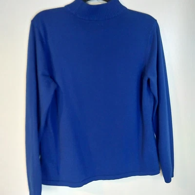 Suéter Liz Baker Talla Grande Azul Manga Larga Ropa de Oficina Real / #3128 Foto 1 de 4