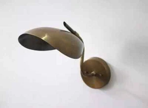 Lámpara de Pared Elegante Iluminación Estilo Vintage Mediados de Siglo Latón Curvo - Imagen 1 de 6
