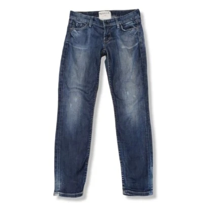 Calça jeans feminina azul Textile Elizabeth & James tamanho 24 Deb skinny - Imagem 1 de 4