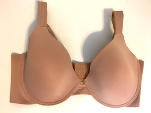Women's Bra Size 38C Beige Jessica Simpson Full Figure Contour Wide Straps - Picture 1 of 3
