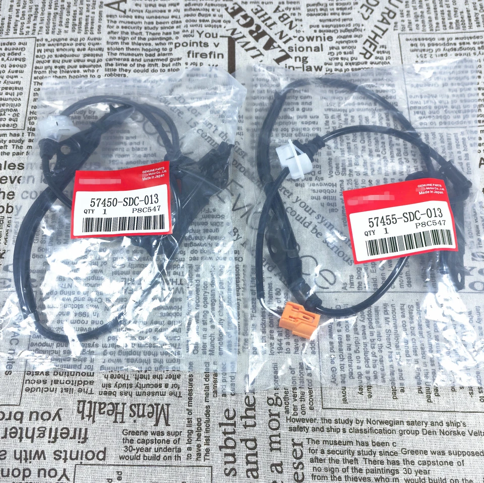 2PCS OEM Front ABS Speed Sensor Set For 03-07 Honda Accord 04-08 Acura TSX Sedan - Image 1 of 1