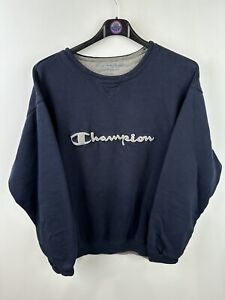 Champion Vintage Pullover Blau Size XL 90s Retro