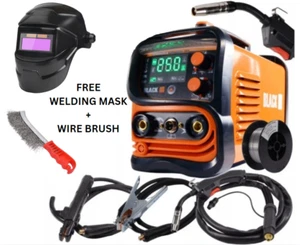 Mig welder Gasless MIG MMA 250A mig inverter Welder 16AMP PLUG LCD Display - Picture 1 of 10