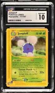 CGC 10 Jumpluff Aquapolis 2003 Pokemon 17/147 Non-Holo - Picture 1 of 2