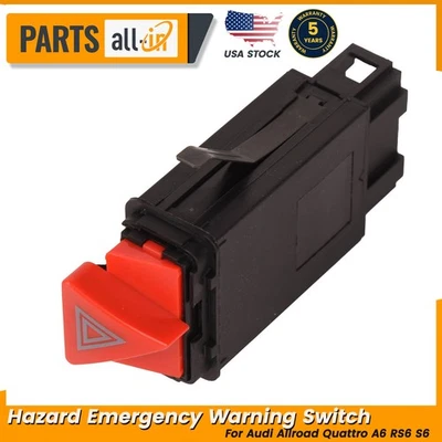 Interruptor de aviso de emergência perigo 4B0941509C para Audi Allroad Quattro A6 RS6 S6 - Imagem 1 de 4