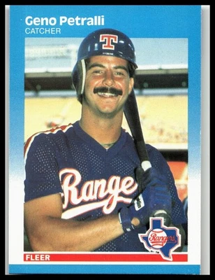 1987 Fleer #135 Geno Petralli Texas Rangers - Image 1 of 2