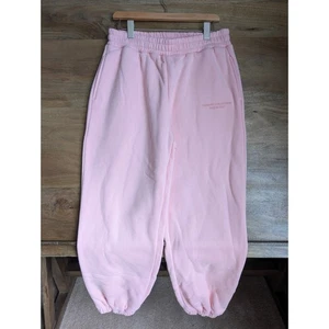 Comfrt Pastel Edit Sweatpants Womens Large Pink Elastic Waist Tapered Leg NWT - Picture 1 of 4