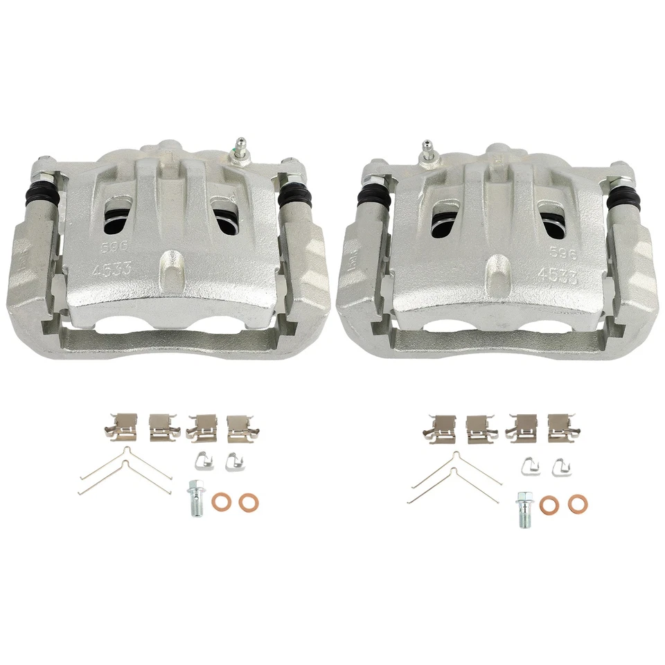 Pinzas de freno delanteras izquierda derecha para Toyota Highlander 2008-2011 con par de soportes Foto 1 de 4