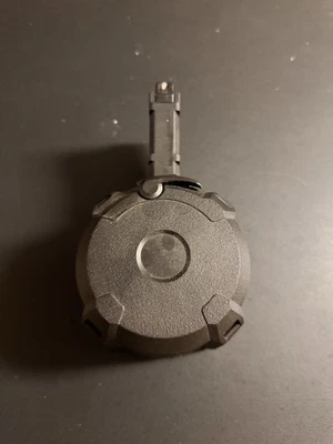 Cargador de tambor redondo G&P D400 400 para rifle de airsoft TM M4 MWS retroceso de gas Foto 1 de 2