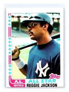 1982 Topps #551 Reggie Jackson ERROR Wrong Back Brad Havens - Picture 1 of 2